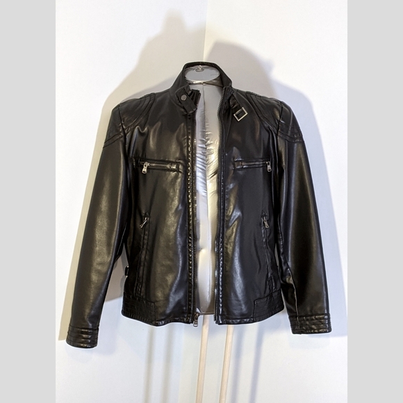 Calvin Klein Faux Leather Jacket - Medium - Picture 3 of 7
